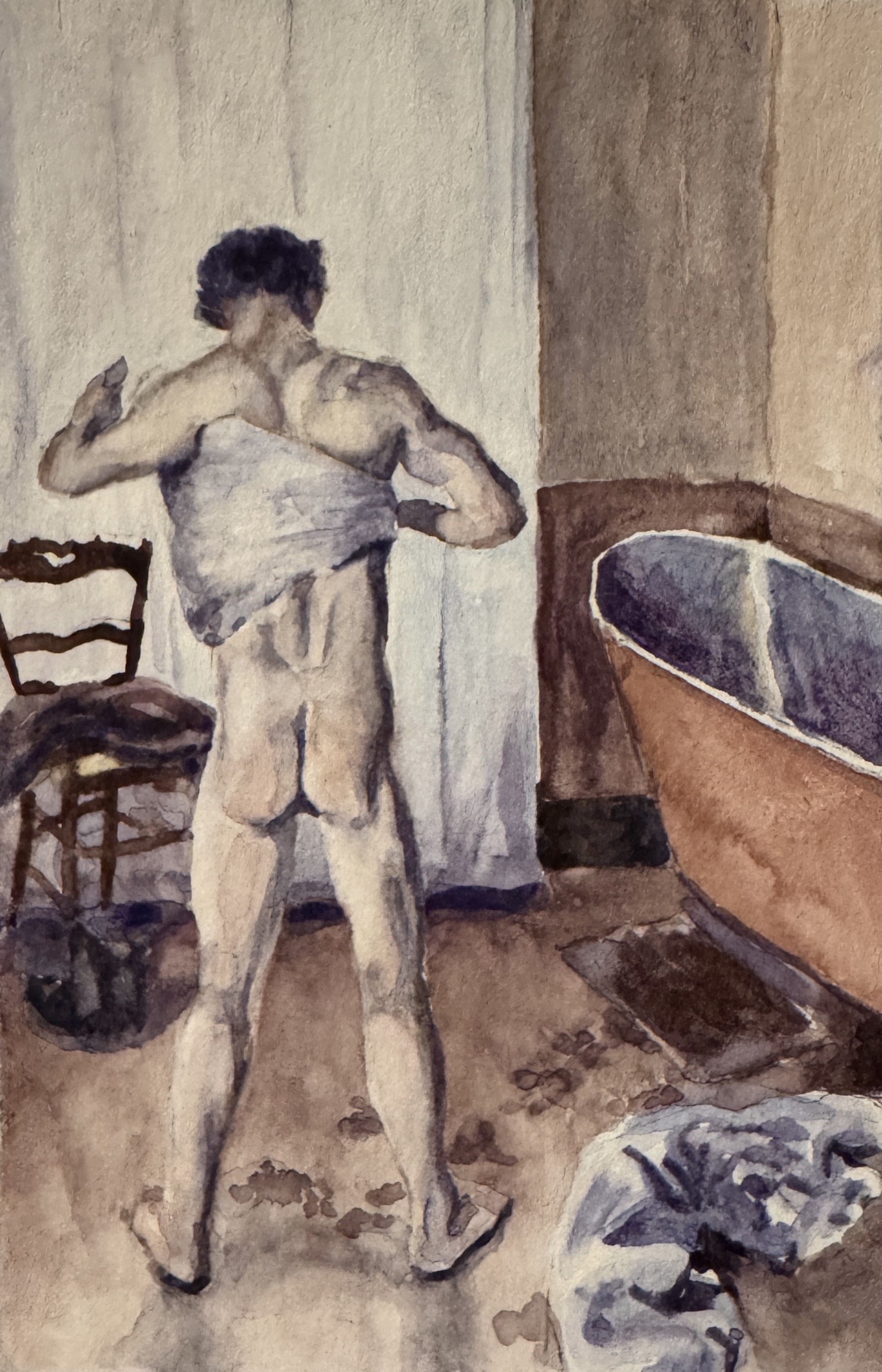 Man with Bath